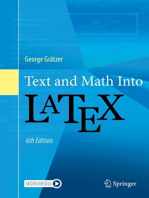cover image of Text and Math Into LaTeX